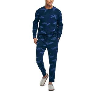Nautica Mens 2Pc Thermal Pajama Sleep T-shirt, MP